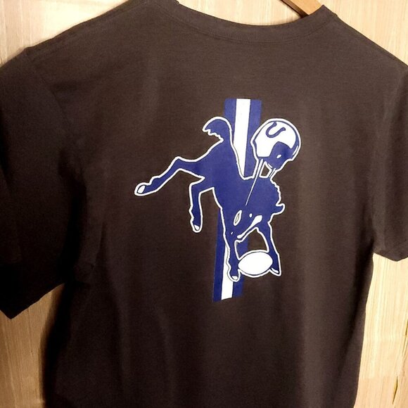 NFL Majestic Indianapolis Colts Grey Short Sleeve Shirt Medium - Picture 4 of 5
